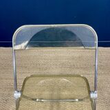 Pair of PLIA chairs by Giancarlo Piretti for Castelli Italy 1970s