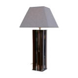 Kinetic lamp 70s, altuglas and chrome steel. France, circa 1970