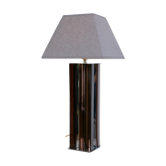 Kinetic lamp 70s, altuglas and chrome steel. France, circa 1970