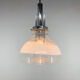 1960's Murano glass & chrome pendantby Mazzega, Italy