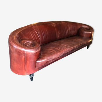 Leather sofa by Dutch designer Maroeska Metz