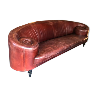 Leather sofa by Dutch designer Maroeska Metz