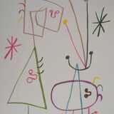 Joan Miró: Family with a Star - Signed Lithograph