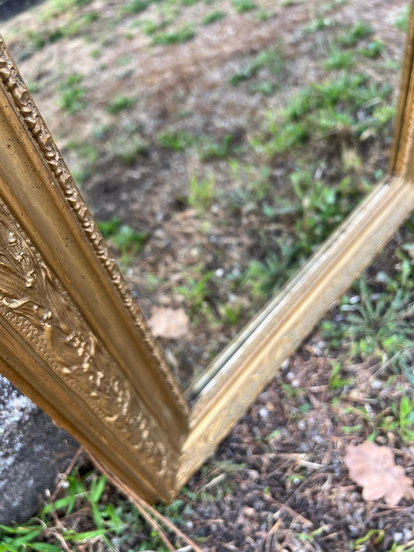 Louis Philippe mirror with a gold frame 69x54cm