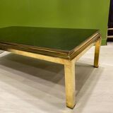 Table basse verre eglomisé 1970