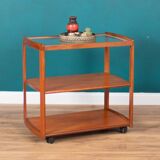 Retro Teak 1960s Meredew Drinks Serving Trolley