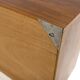 Console murale scandinave en noyer, Suède, 1960