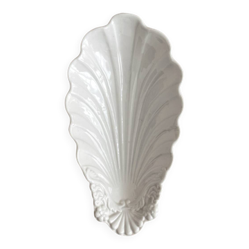 Antique porcelain shell ramekin dish