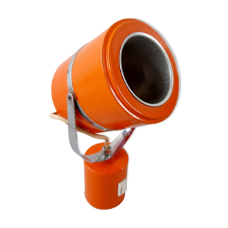 Lampe orange orientable des années 60-70