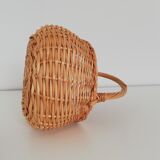 Panier en osier vintage