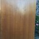 Vintage wardrobe with compass feet in oak and oak cp with 2 sliding doors.