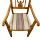 Dutch Empire Lyre Back Armchair in Cherrywood