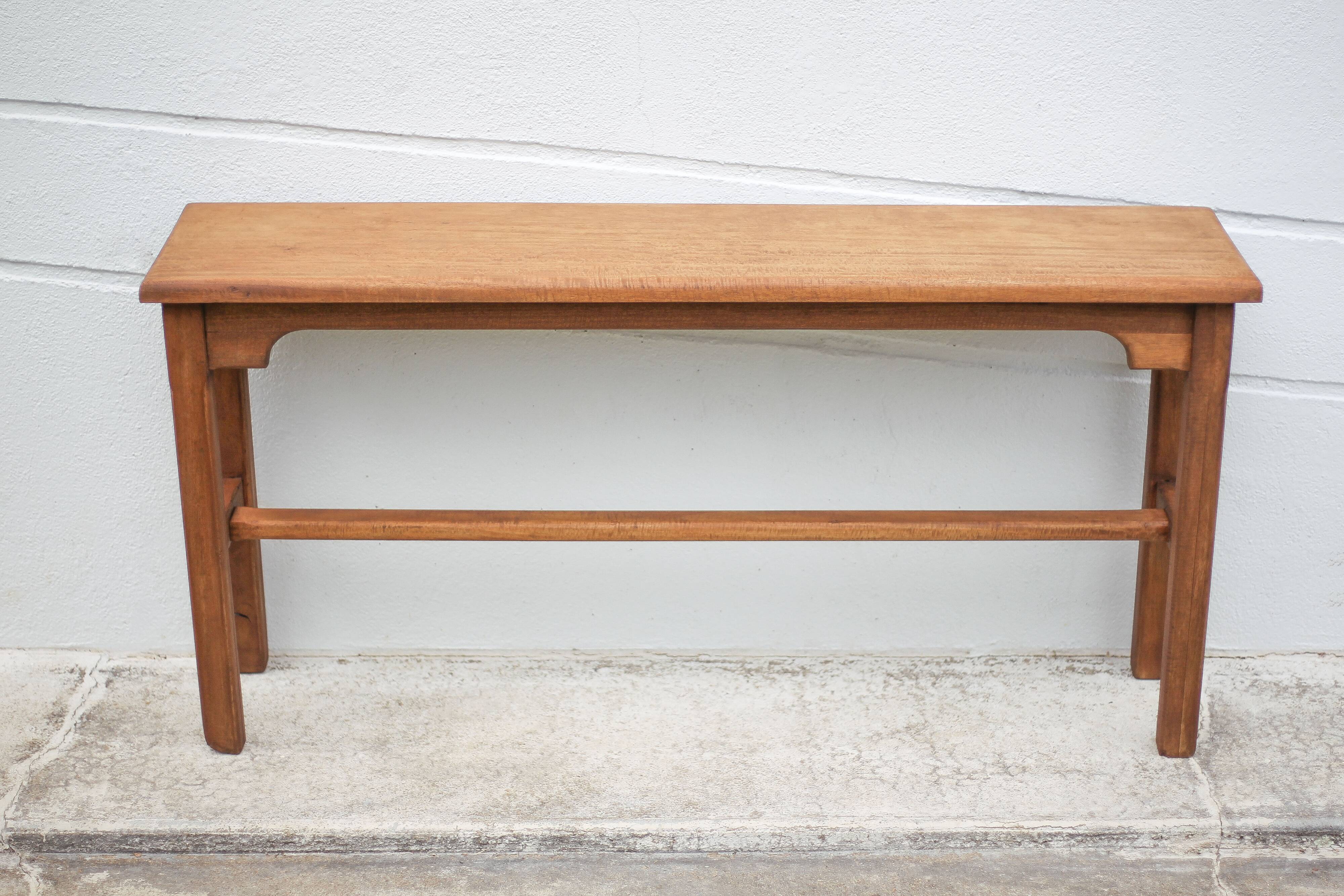 Vintage wooden console, wooden furniture, console table, interior decoration
