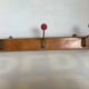 Old wood metal coat rack