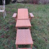 Rattan lounger