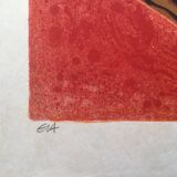 The Angeliaues III. Lithograph by Frédéric MENGUY, 1927-2007