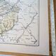 Printed in 1889, map of Sarthe. Authentic Vintage