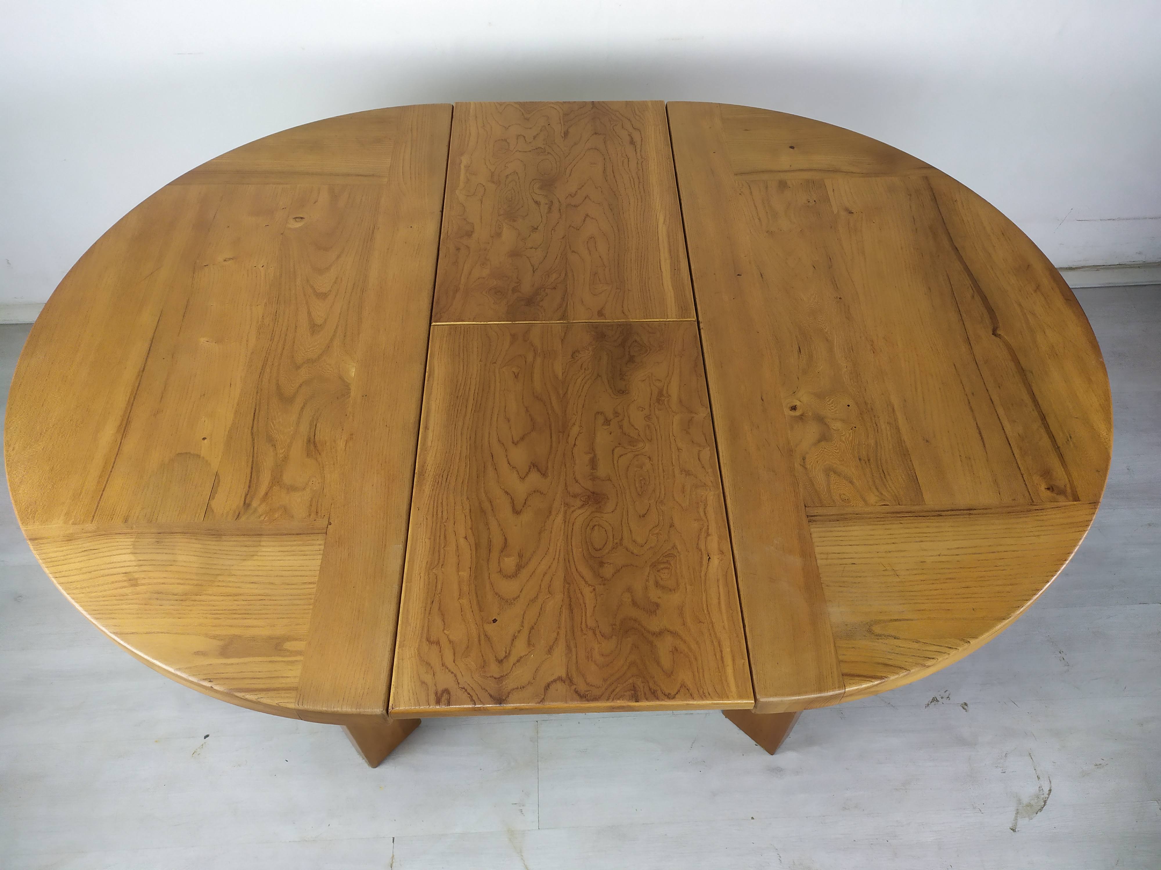 Renewed elm round table
