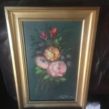 Peinture à l'huile bouquet de fleurs
