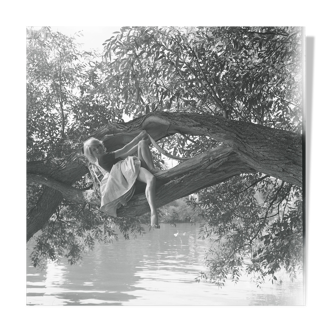 Silver photo black and white baryta paper ilford 310g 1910 50x50cm PINUP Recent print