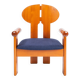Wooden armchair from the 1980s, originally from the Tatra Museum