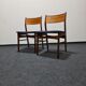 Paire de chaises à manger en teck vintage