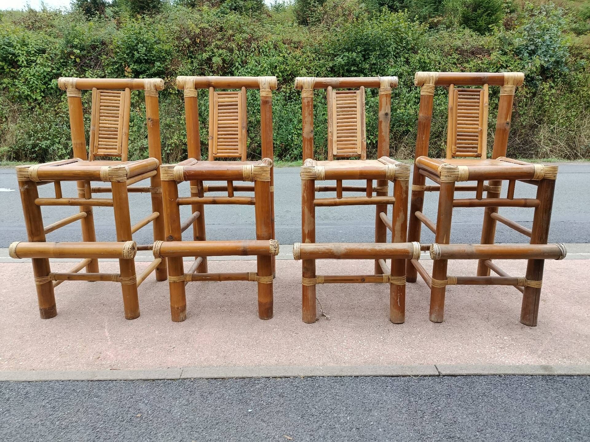 Bamboo high chairs