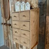 Hanging craft cabinet with drawers