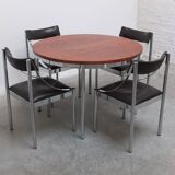 Round dining table in the style of Alfred Hendrickx, 1960s