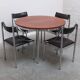 Round dining table in the style of Alfred Hendrickx, 1960s