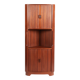 Danish vintage corner cabinet with tambour doors, 1960s