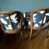 Pair of Art Deco workshop armchairs