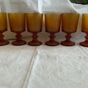 Amber stemware