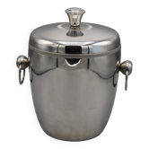 Stainless steel and plastic ice bucket - vintage 70