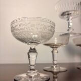 Baccarat and Meisenthal cut glasses 8p.