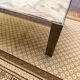 Wood chrome marble coffee table