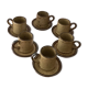 Tasses et sous tasses Grès Rocaille