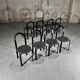 Ensemble de 8 chaises de salle à manger postmodernes par Samo, 1980