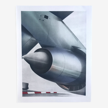 Lithographie originale de Peter Klasen, Aérodrome, 1978