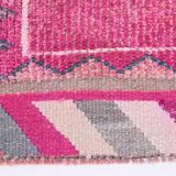 Pink Salmon Oriental Oushak Runner Rug, 96x318Cm