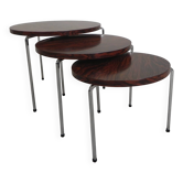 Set of 3 side tables, nesting tables Vaza Roden, 1960s.