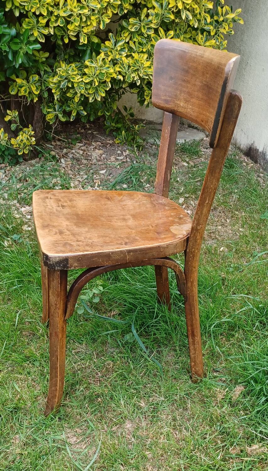 Pair of Baumann bistro chairs