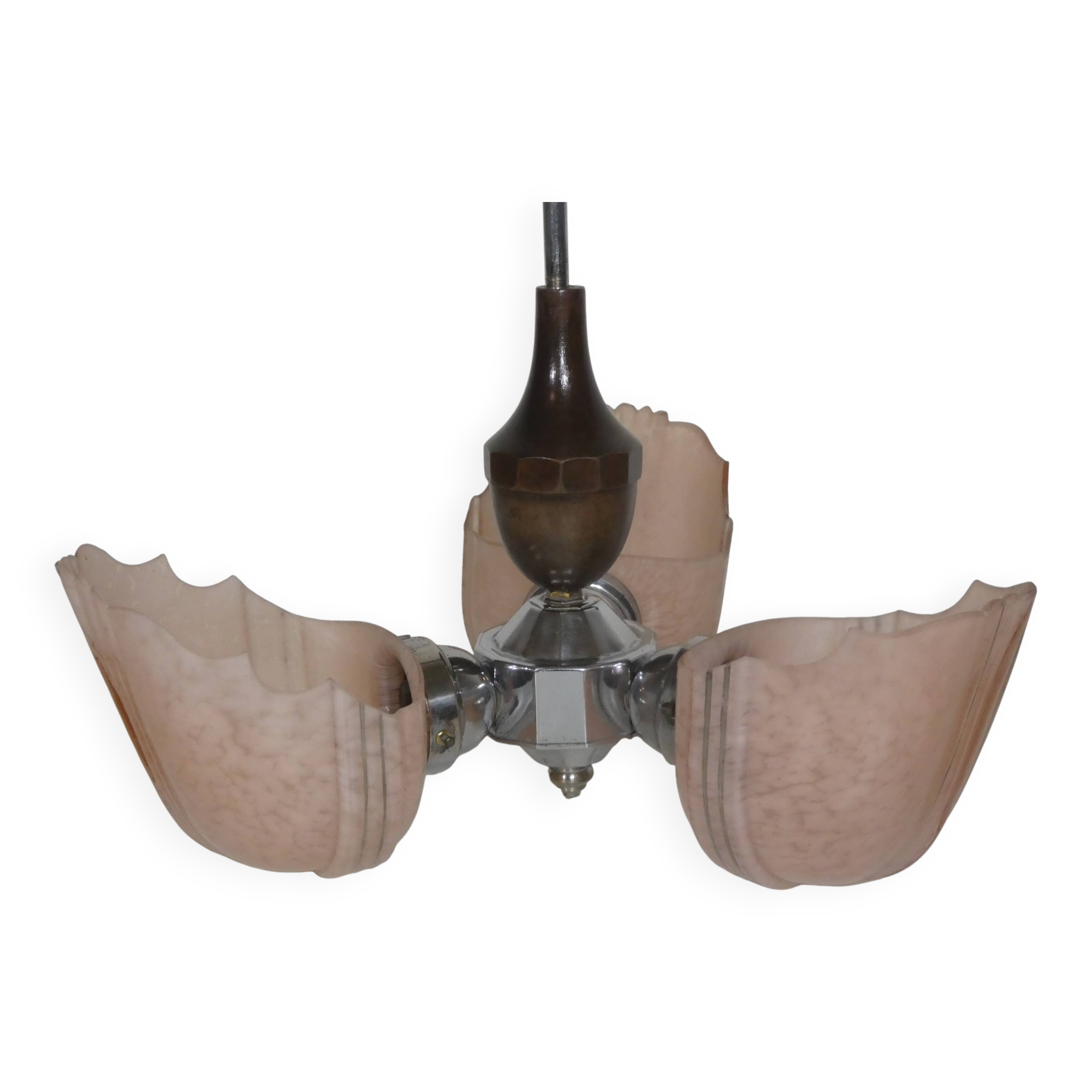 Art Deco chandelier Czechoslovakia 1930