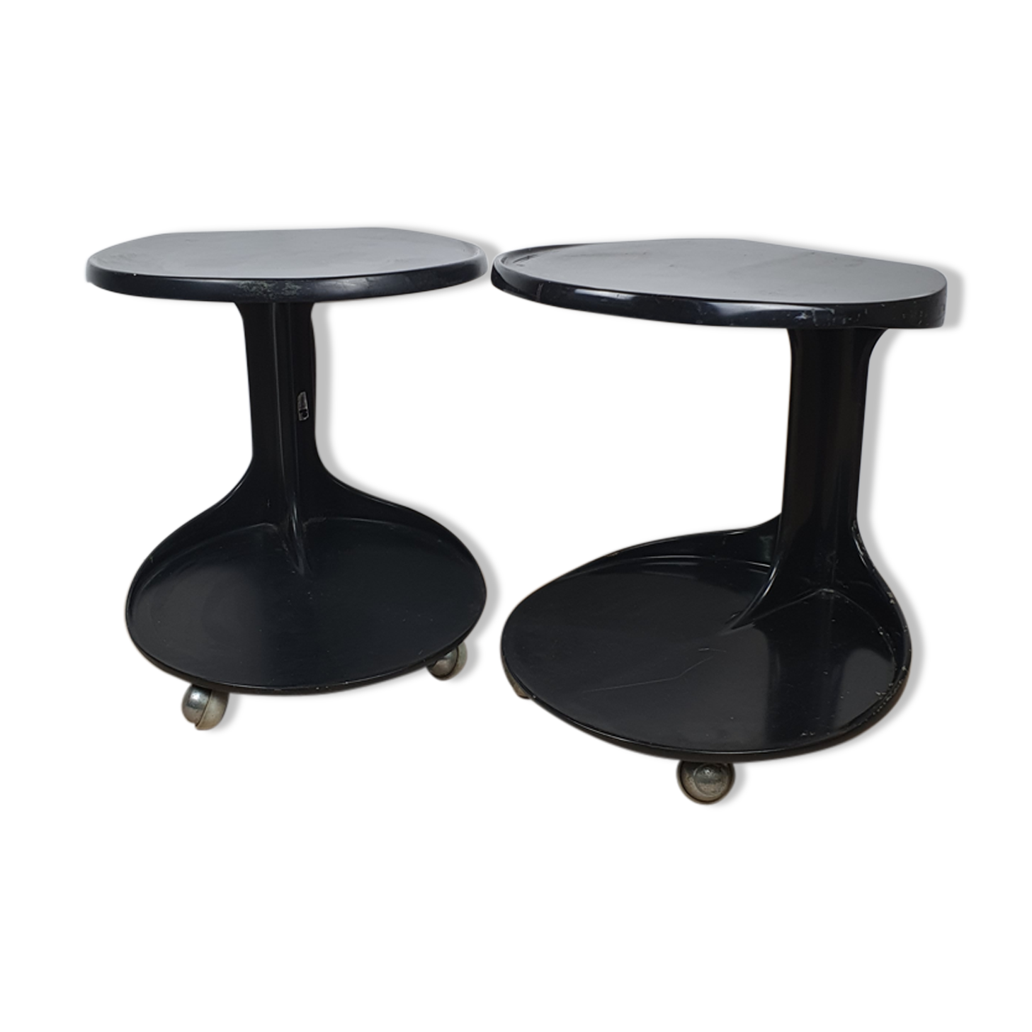 Pair of space age side tables
