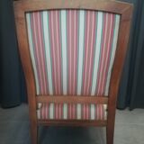Pair of Louis XVI style walnut armchairs