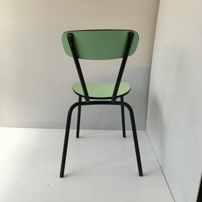 Water-green formica chair