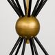 Italian Brass Sputnik Chandelier In Stilnovo Style