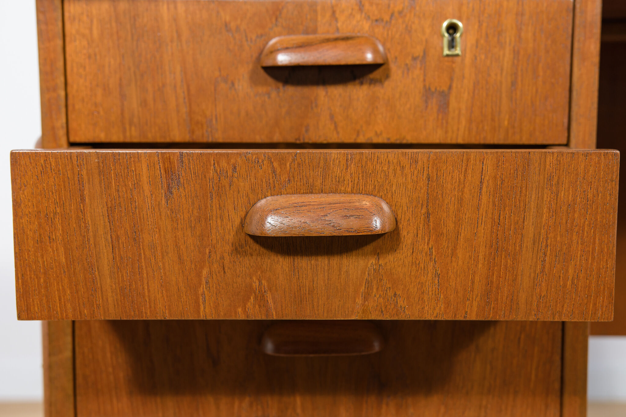 Mid-Century Danish Freestanding Teak Desk, 1960s