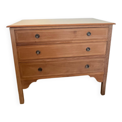 Commode en merisier vintage style Louis XVI