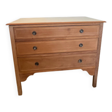 Commode en merisier vintage style Louis XVI